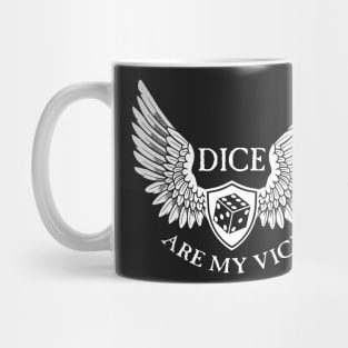 Dice Are My Vice - D6 White Mug